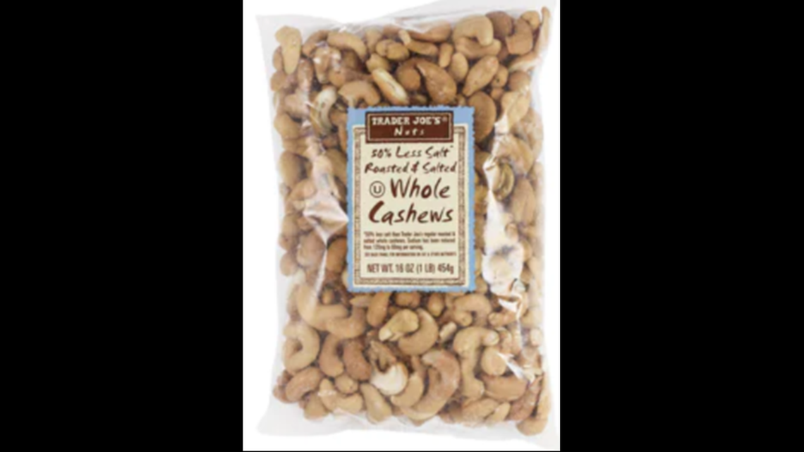 Trader Joe’s 50% Less Salt Roasted & Salted Whole Cashews