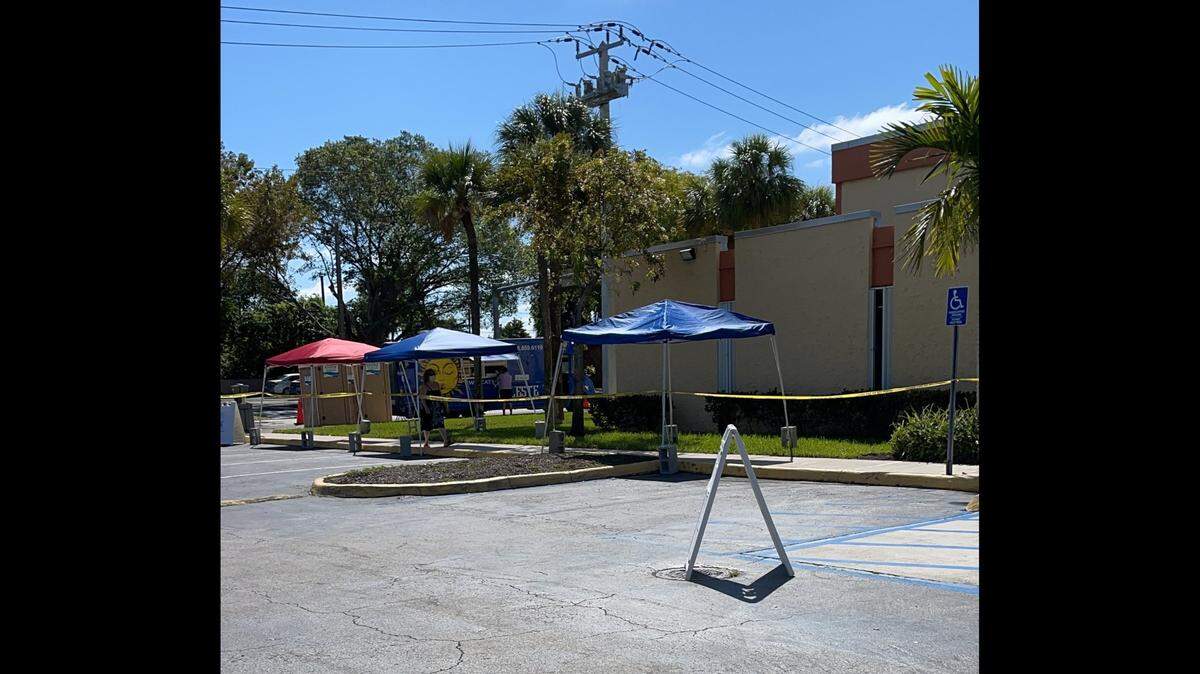Few people showed up to a federally supported vaccination site in North Miami Beach Monday.