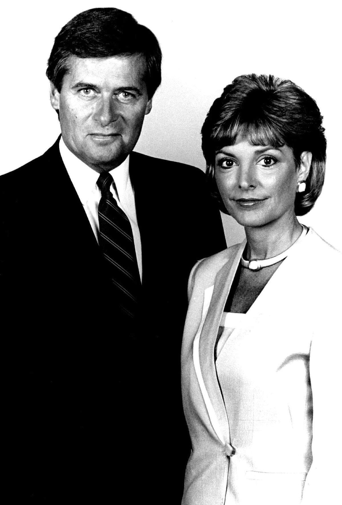Solon Gray and Barbara Sloan of WCIX-Channel 6 in 1985.
