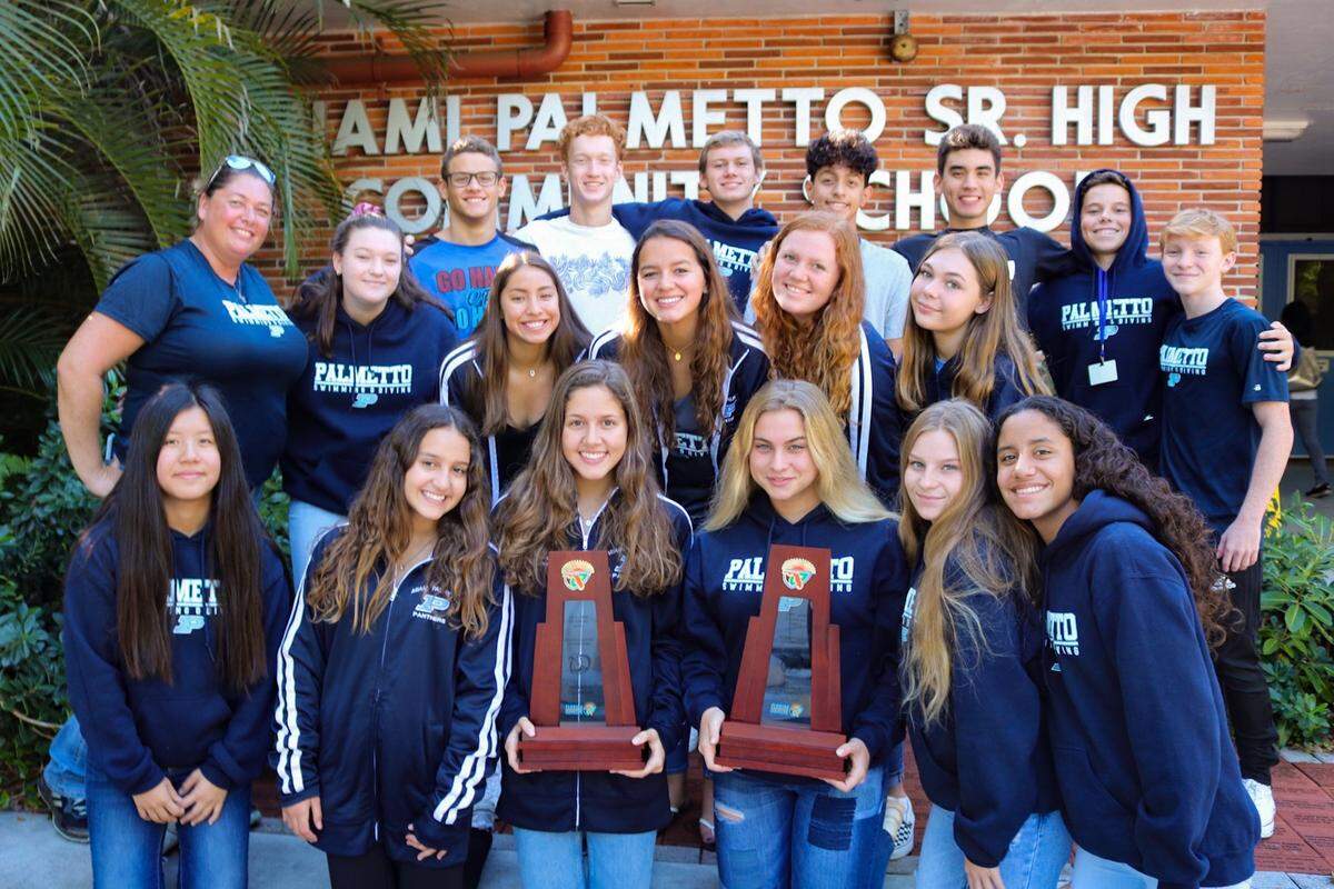 The Palmetto boys' and girls' swimming team. 