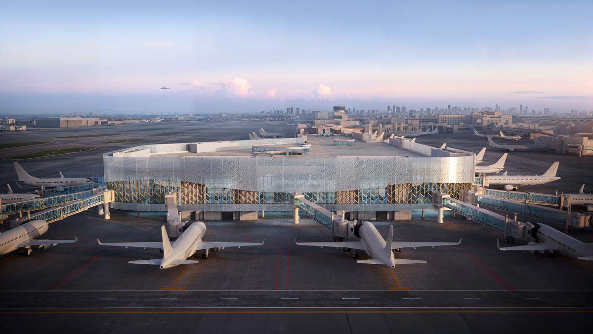 Rendering of future expansion of D60 at Miami International Airport