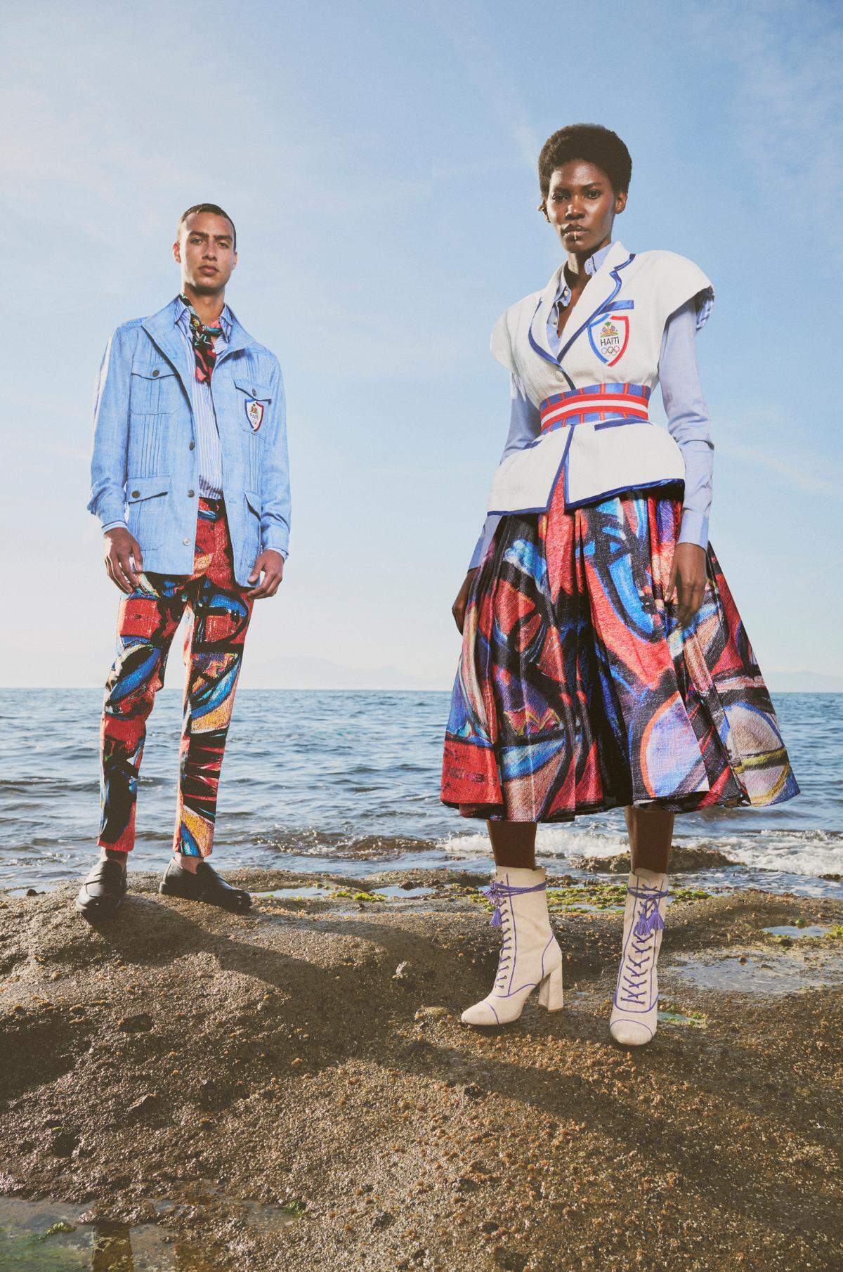Haiti’s athletes at this year’s Paris Olympics will be wearing uniforms designed by Haitian-Italian designer Stella Jean and Haitian painter Philippe Dodard.