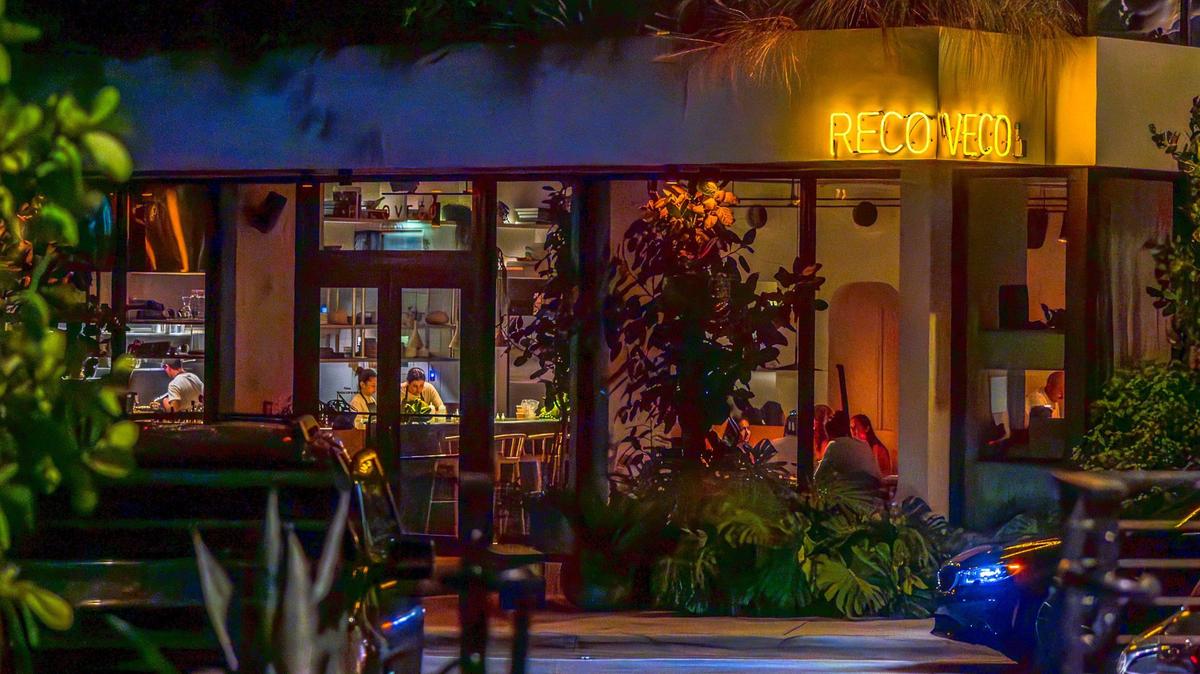 The exterior of Recoveco restaurant in South Miami, run by husband-and-wife team Nicolas Martinez and Maria Teresa Gallina