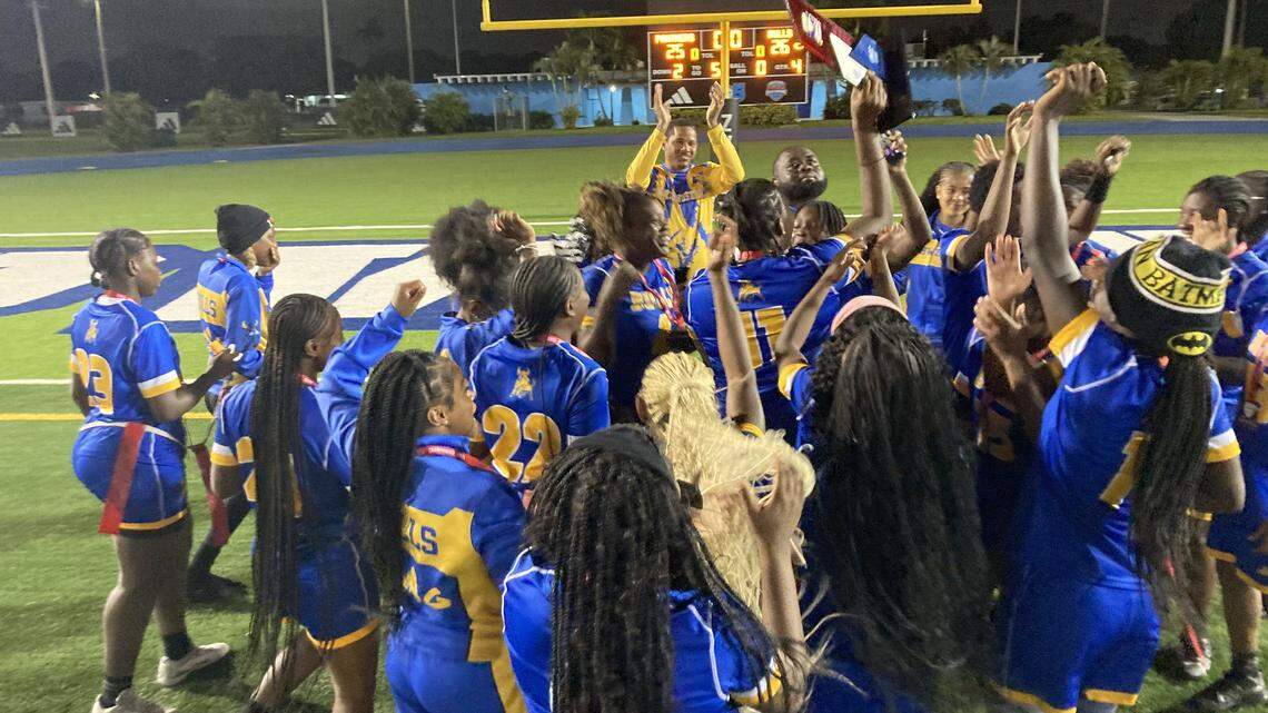 Miami Northwestern girls make school history with first GMAC flag football title