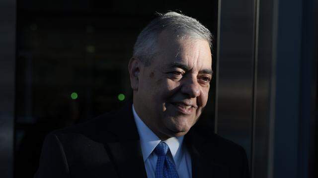 Former Florida Congressman David Rivera speaks to the media outside the James Lawrence King Federal Justice building before Secretary of State Marco Rubio testifies in his case on March 24, 2026, in Miami, Florida. Rivera is accused of secretly lobbying for the Venezuelan government. Rivera has denied wrongdoing.