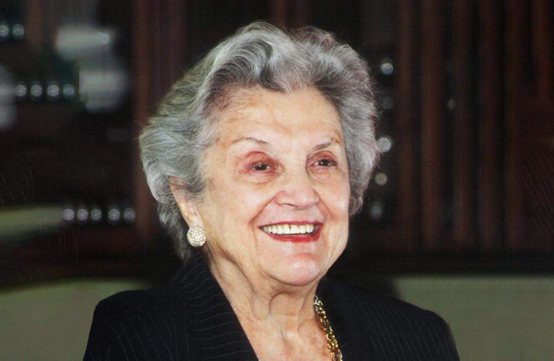 Tina Hills in a photo from Fundación Ángel Ramos. She chaired the Angel Ramos Foundation in Puerto Rico named in honor of her first husband, who died in 1960.