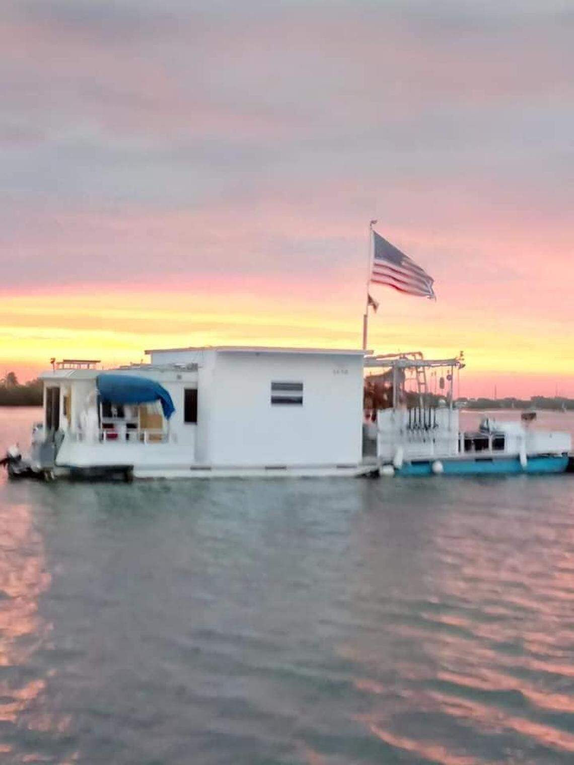 Adam Bounds’ houseboat was in the Cow Key Channel at the time he was shot during a welfare check on Oct. 15, 2019.