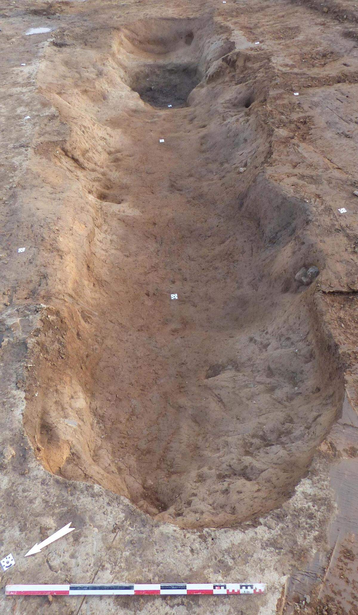 The semi-buried cellar was likely dug directly into the ground, experts said.