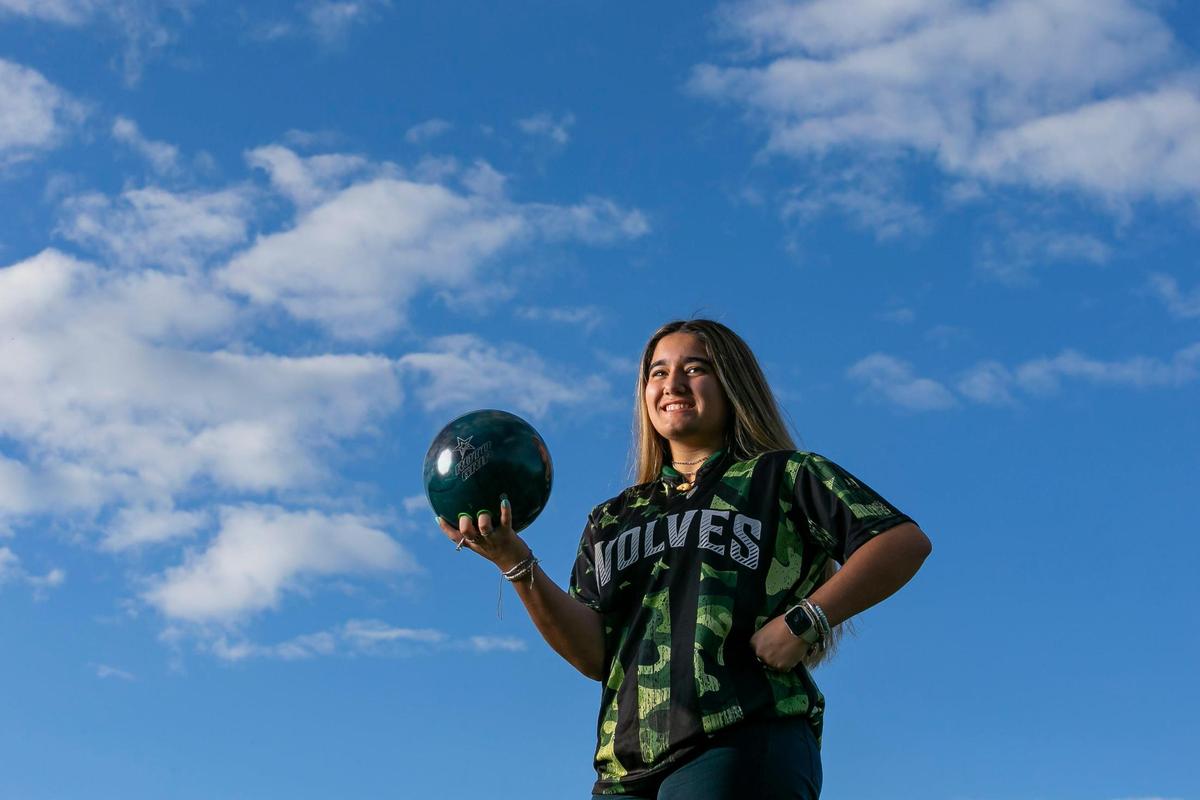 Dade Bowling Player of the Year Gillian Pons, from TERRA, is photographed at A.D. Barnes Park in Miami, Florida on Thursday, January 13, 2022.