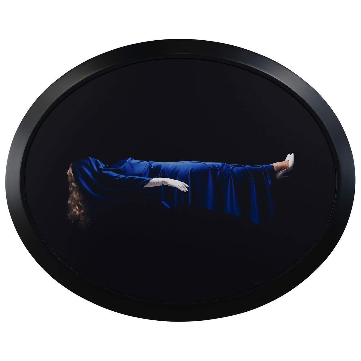 Sarah Charlesworth”s “Levitating Woman,” 1992-93, is part of the exhibition “Smoke & Mirrors: Magical Thinking in Contemporary Art,” at the Boca Raton Museum of Art opening in November 2023.