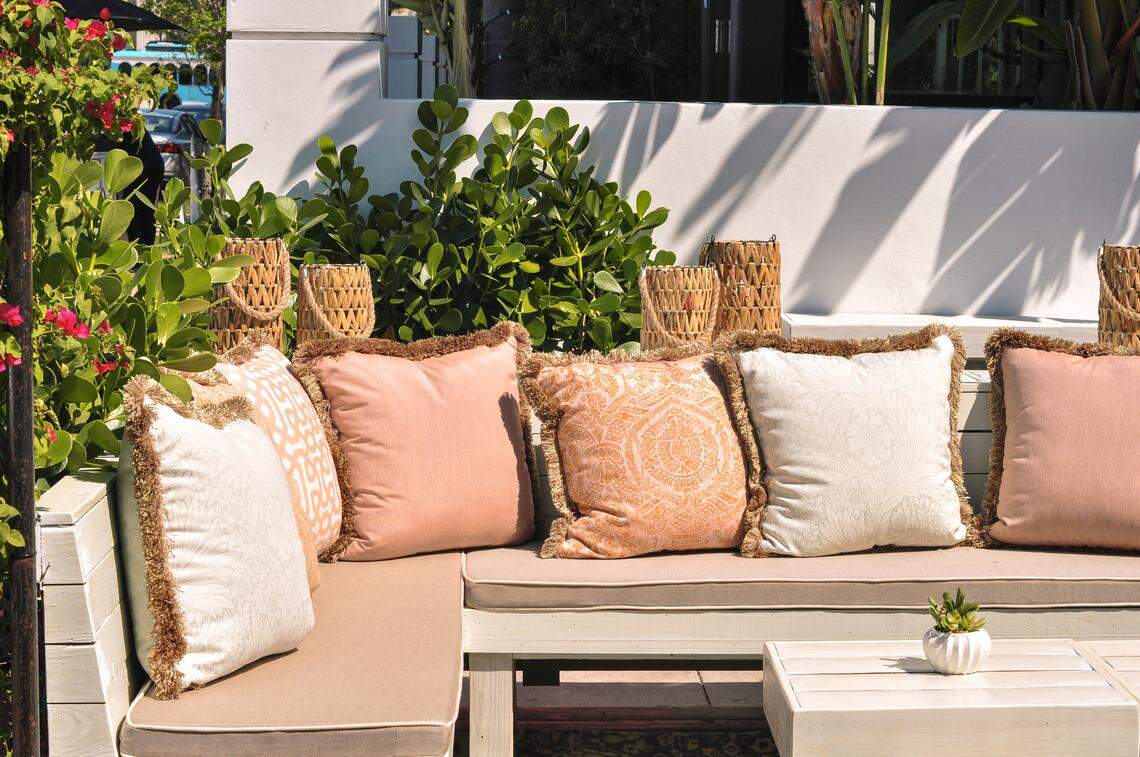 The terrace at Abba Telavivian Kitchen.