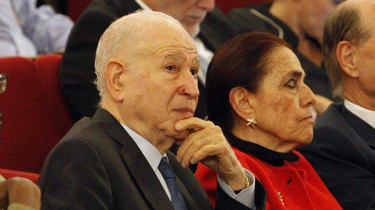 Dr. Phillip Frost and his wife, Patricia, were at a Miami-Dade County Commission meeting as commissioners prepared to vote on a tax-funded Frost Museum construction bailout.
