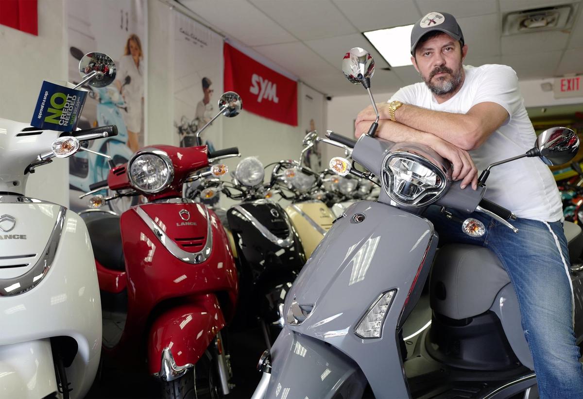 David Buzaglo, the owner of Beach Scooter Rentals in Miami Beach.