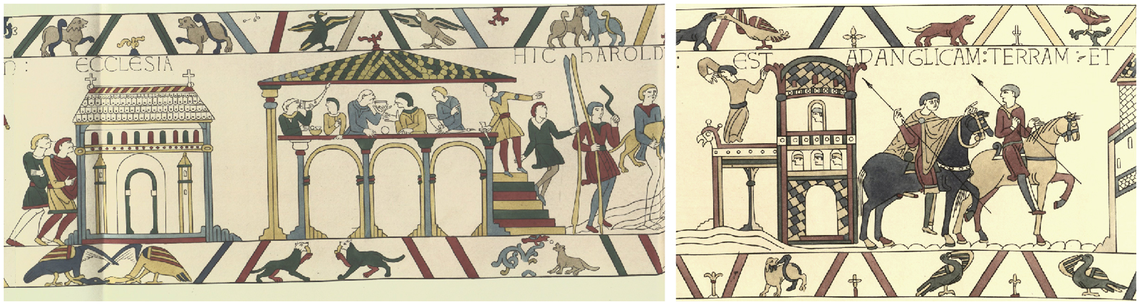The tapestry is more than 200 feet long, but in two places it depicts the home of Harold who would later go on to die in a battle during the conquest of England in 1066.