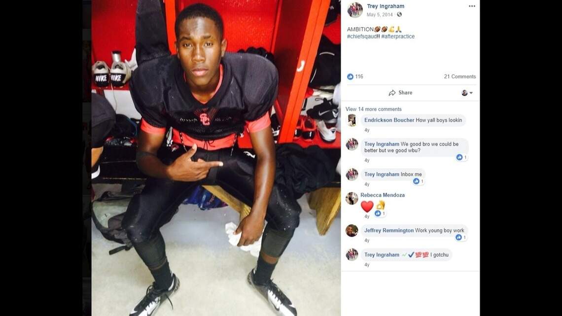 Trey Inman Trey Ingraham, former FL football player, killed in homicide | Miami Herald