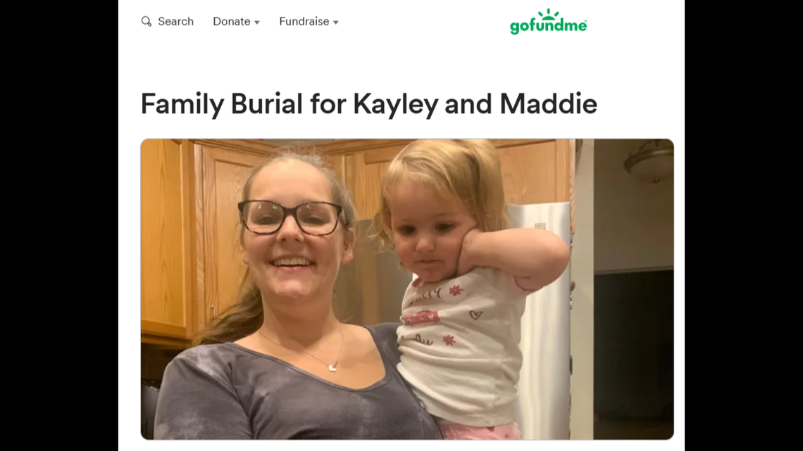 Kayeley Williams and her 4-year-old daughter, Maddie, died in a crash after their SUV ran off the road and into a pond, Virginia police said.