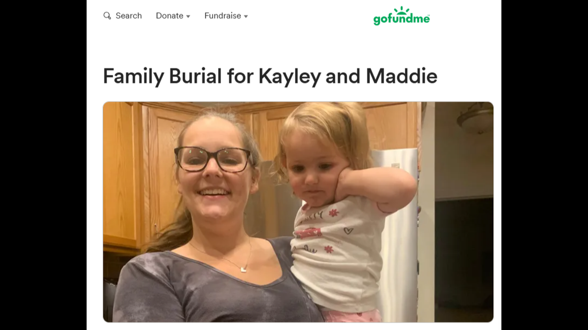 Kayeley Williams and her 4-year-old daughter, Maddie, died in a crash after their SUV ran off the road and into a pond, Virginia police said.