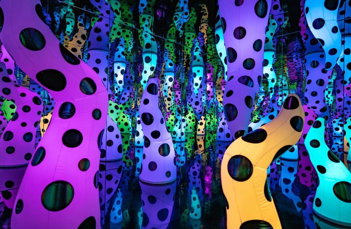‘LOVE IS CALLING’ is Yayoi Kusama’s largest mirrored infinity room.