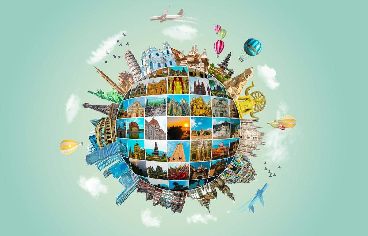 collage of things to do around the world