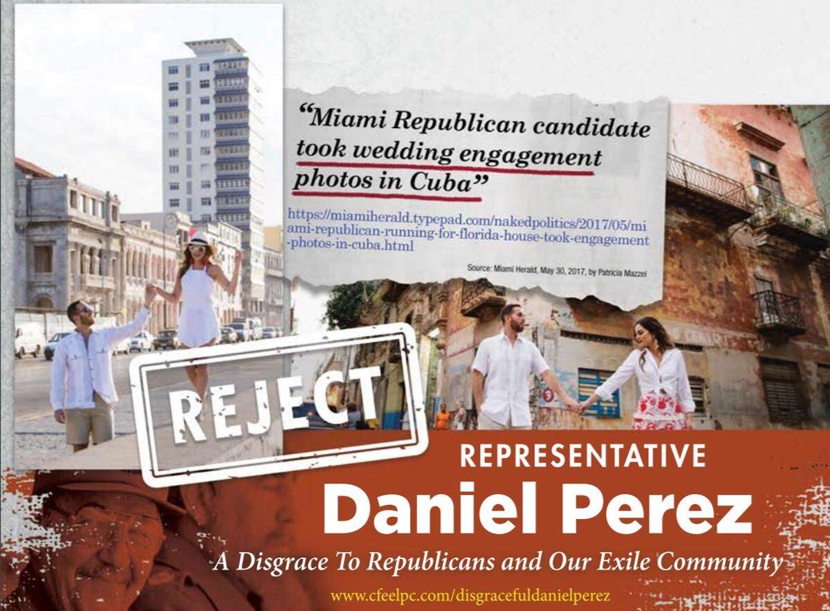 An attack ad taken from the website for Citizens for Ethical and Effective Leadership, blasting state Rep. Daniel Perez, R-Westchester.