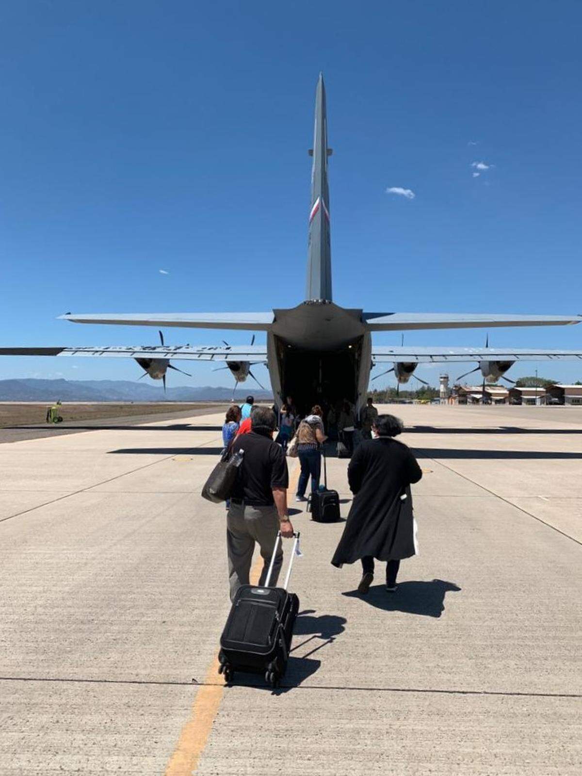 Richard Hubbard and his family were among more than 400 Americans flown back to the United States after being trapped in Honduras and El Salvador due to the novel coronavirus. Three flights since Sunday, operated by ICE and the State Department, rescued 466 Americans from Central America.
