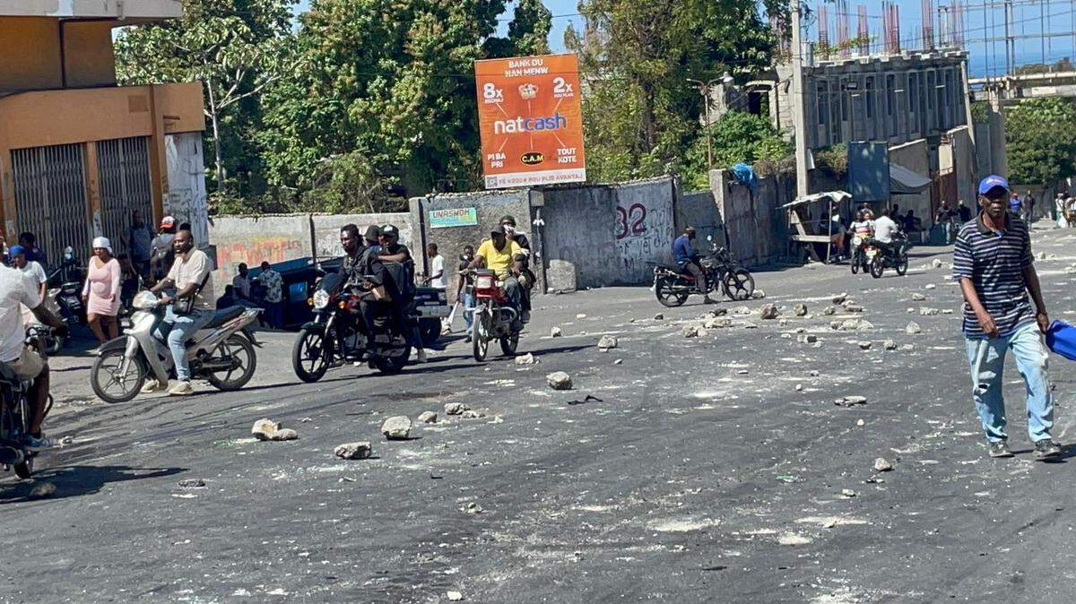 Haitians in Port-au-Prince took to the streets in demonstrations on Thursday, February 20, 2025,