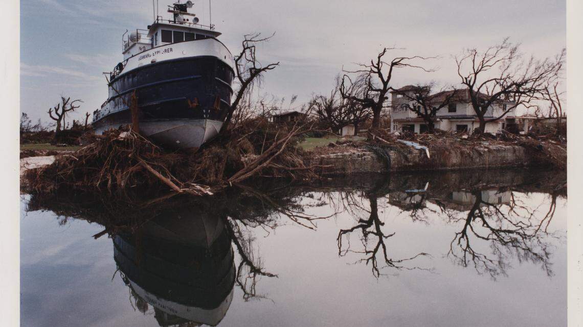 ‘At the mercy of the storm.’ Captain recalls riding Hurricane Andrew on board his ship
