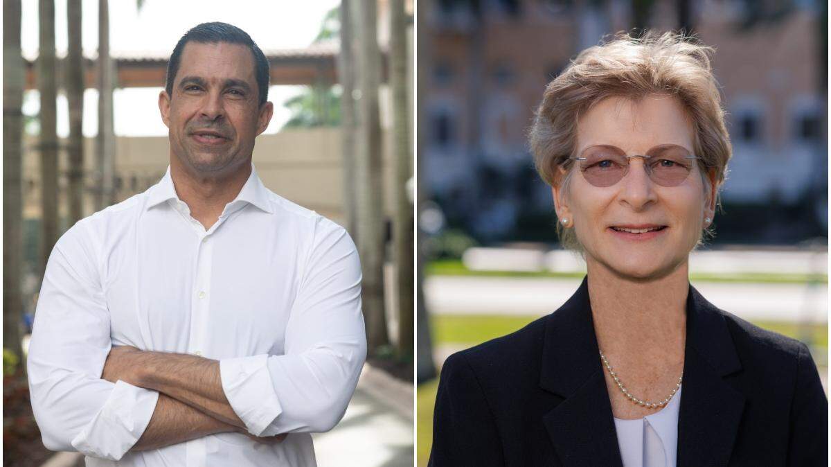 Coral Gables Mayor Vince Lago, left, and Vice Mayor Rhonda Anderson, right, are up for reelection on April 8.