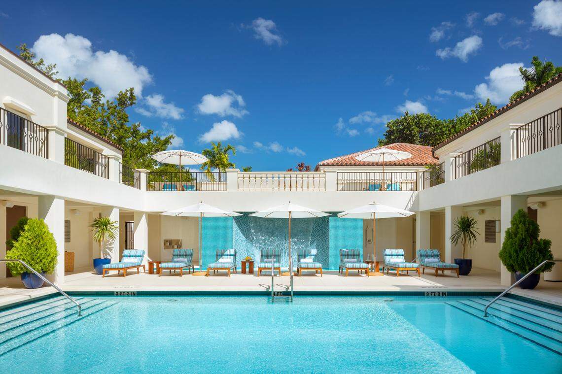A photo of one of the pools available to club members and residents on the island. “Those condos and amenities were in reach of six-figure salaries,” HistoryMiami Museum’s Resident Historian Dr. Paul S. George said. “But they continued to add amenities. Developers just thought if you put more amenities, you could make the island more lavish.”