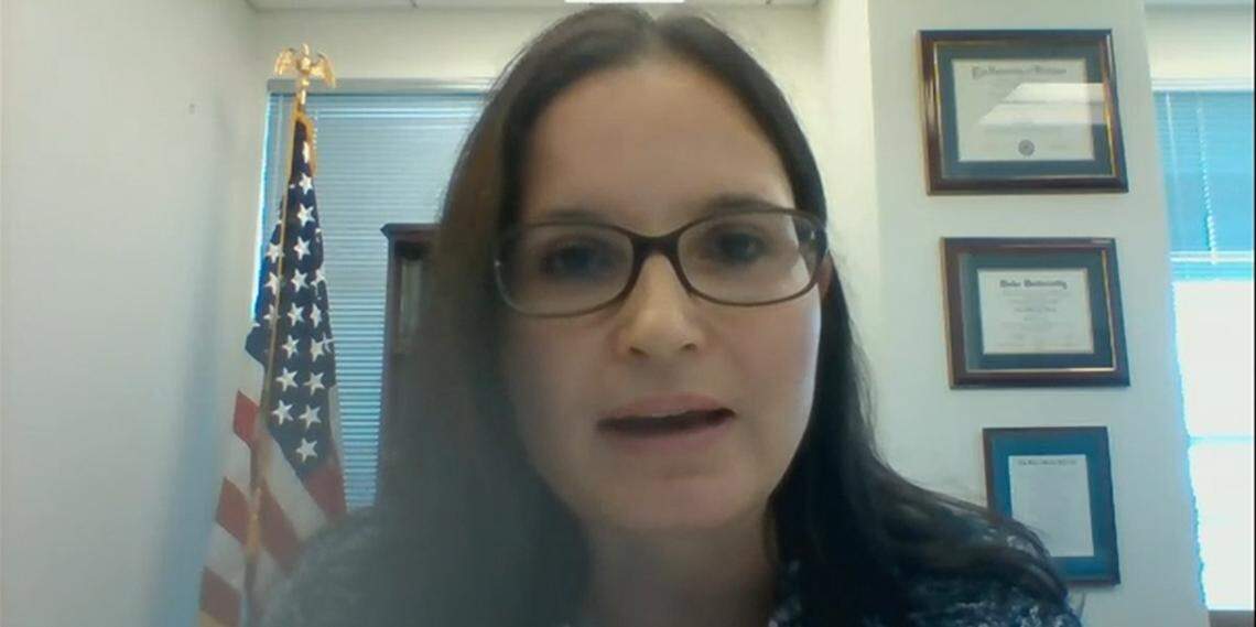Judge Aileen Cannon, seen here while appearing by video before the U.S. Senate Judiciary Committee during a July 2020 hearing.