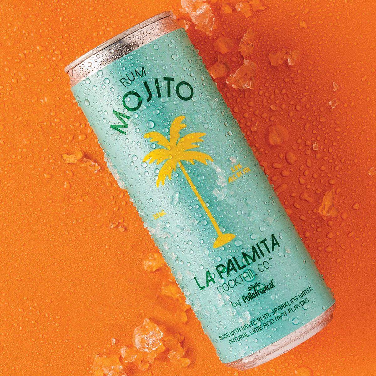 Pollo Tropical is now selling a canned mojito, the first release from its new La Palmita Cocktail Co.