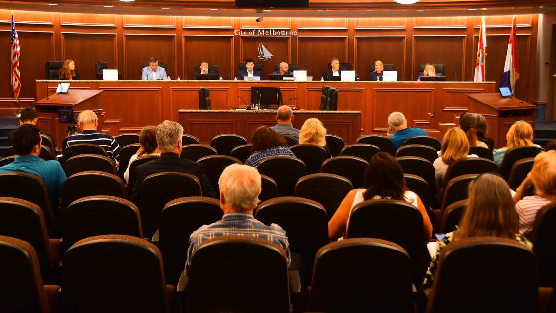 A forum on homeowners insurance at Melbourne city hall in May 2022 allowed Floridians to voice their concerns to their representatives.