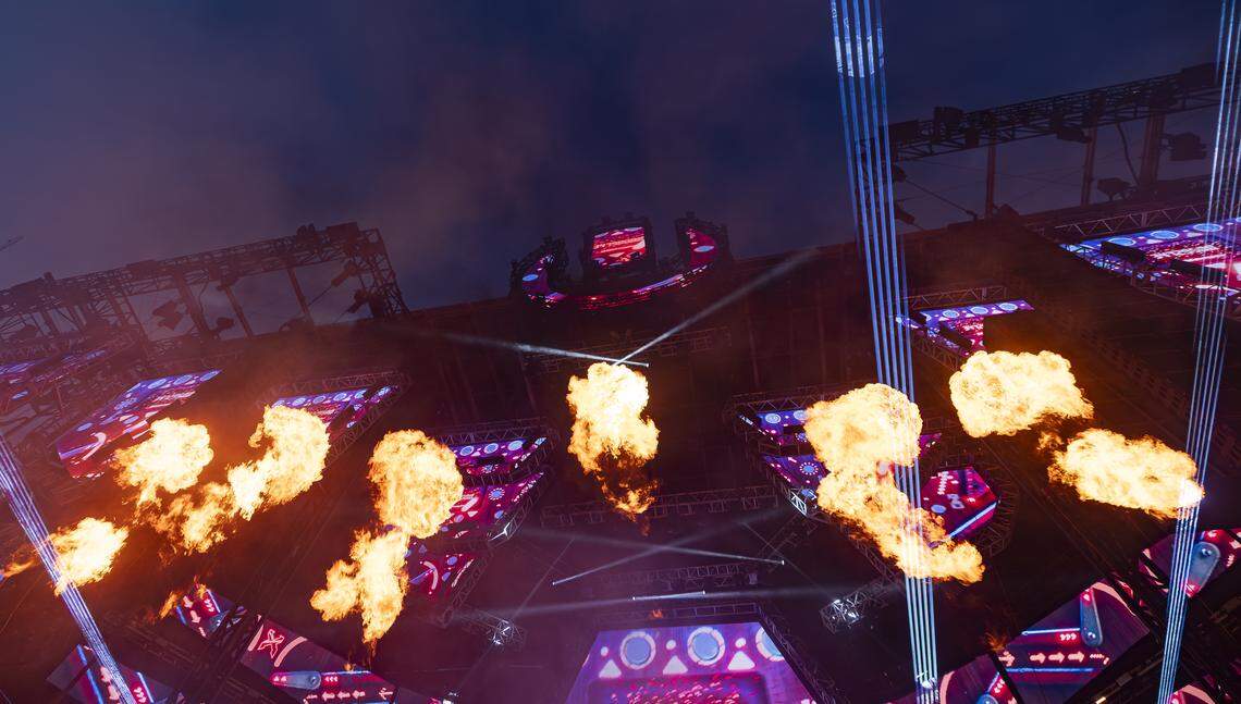 Excision performs during Ultra Music Festival’s 26th anniversary at Bayfront Park on Saturday, March 28, 2026, in downtown Miami, Fla.