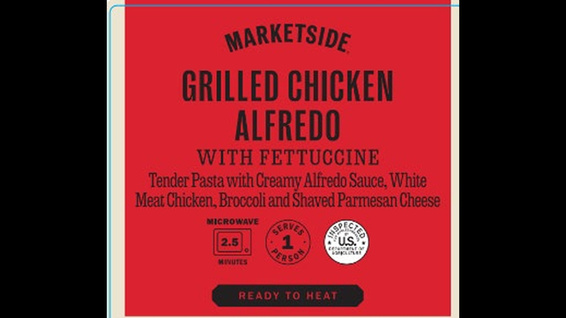 Marketside Grilled Chicken Alfredo With Fettucine Tender Pasta with Creamy Alfredo Sauce, White Meat Chicken and Shaved Parmesan Cheese.