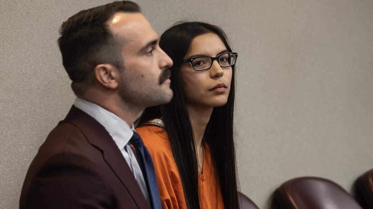 Defense attorney Richard Cooper sits next to Charlene Forti accused of supplying the MDMA, better known as “ecstasy” or “Molly,” that caused the death of Jenniha Le, 24, on March 31, 2025, while attending the Ultra Music Festival, during a bond hearing in front of Judge Ellen Sue Venzer, at the Gerstein Justice Bldg, in Miami on Wednesday, March 25, 2026.

