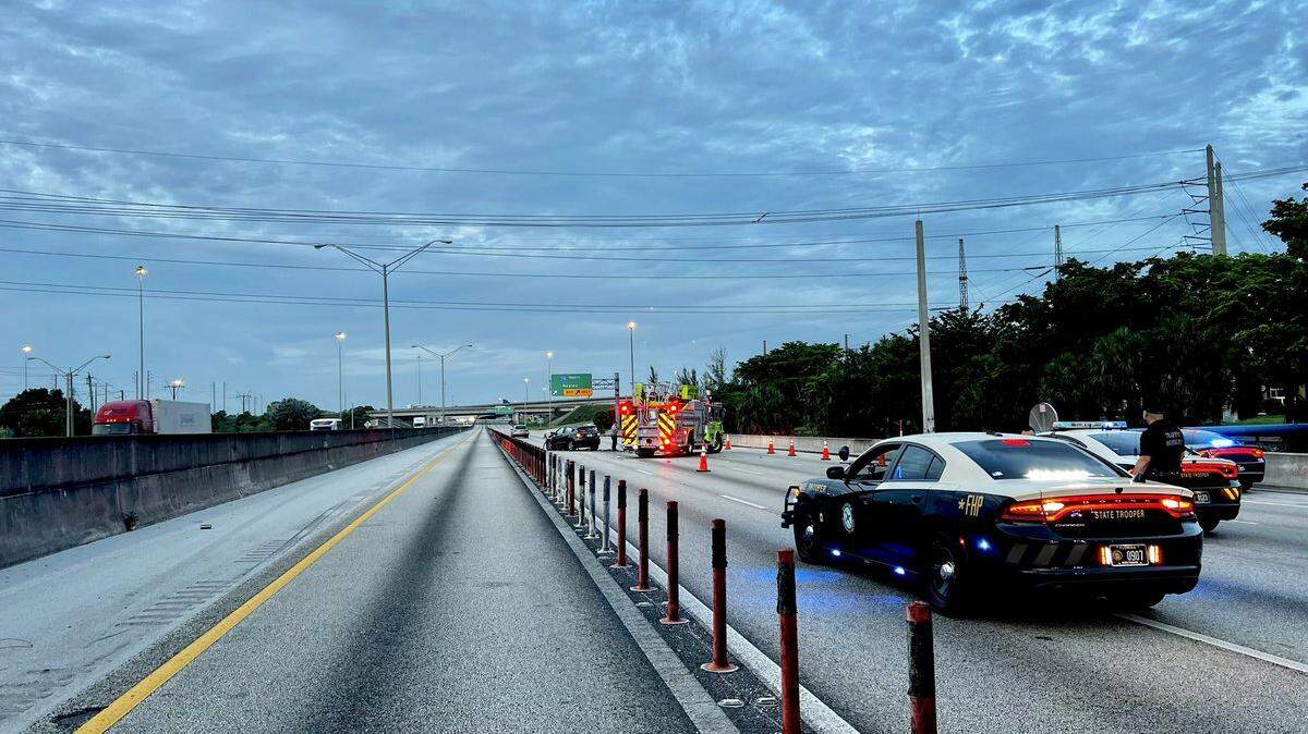 The crash happened on southbound lanes.