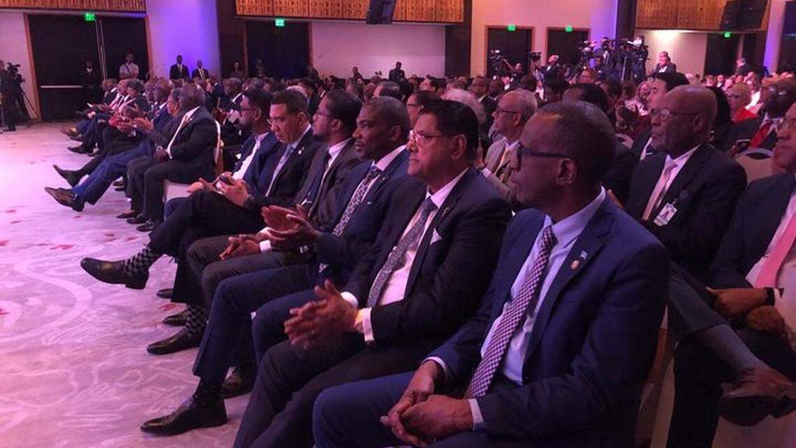 Members of the Caribbean Community, or CARICOM, met in Trinidad and Tobago in July 2023 to discuss a number of regional issues, which included climate change.