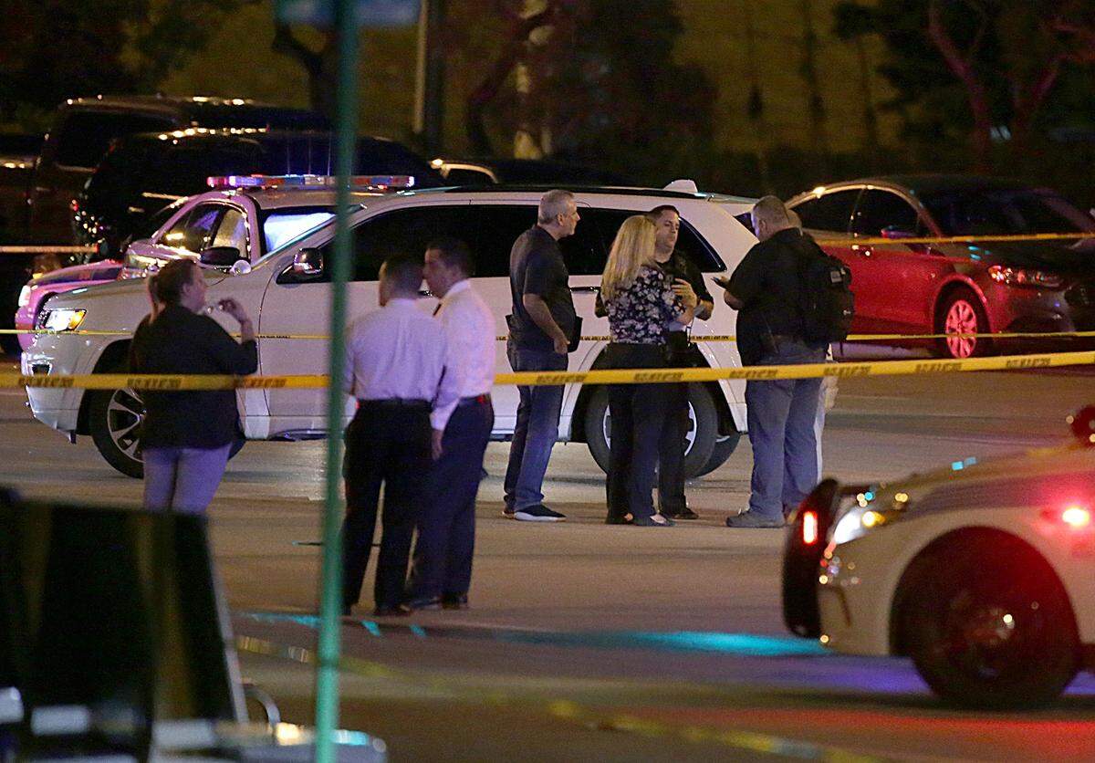 Scene of police activity after an armed kidnapping suspect with AK-47 was killed after shooting at cops near Miami Airport on Thursday, Sept. 20, 2018.