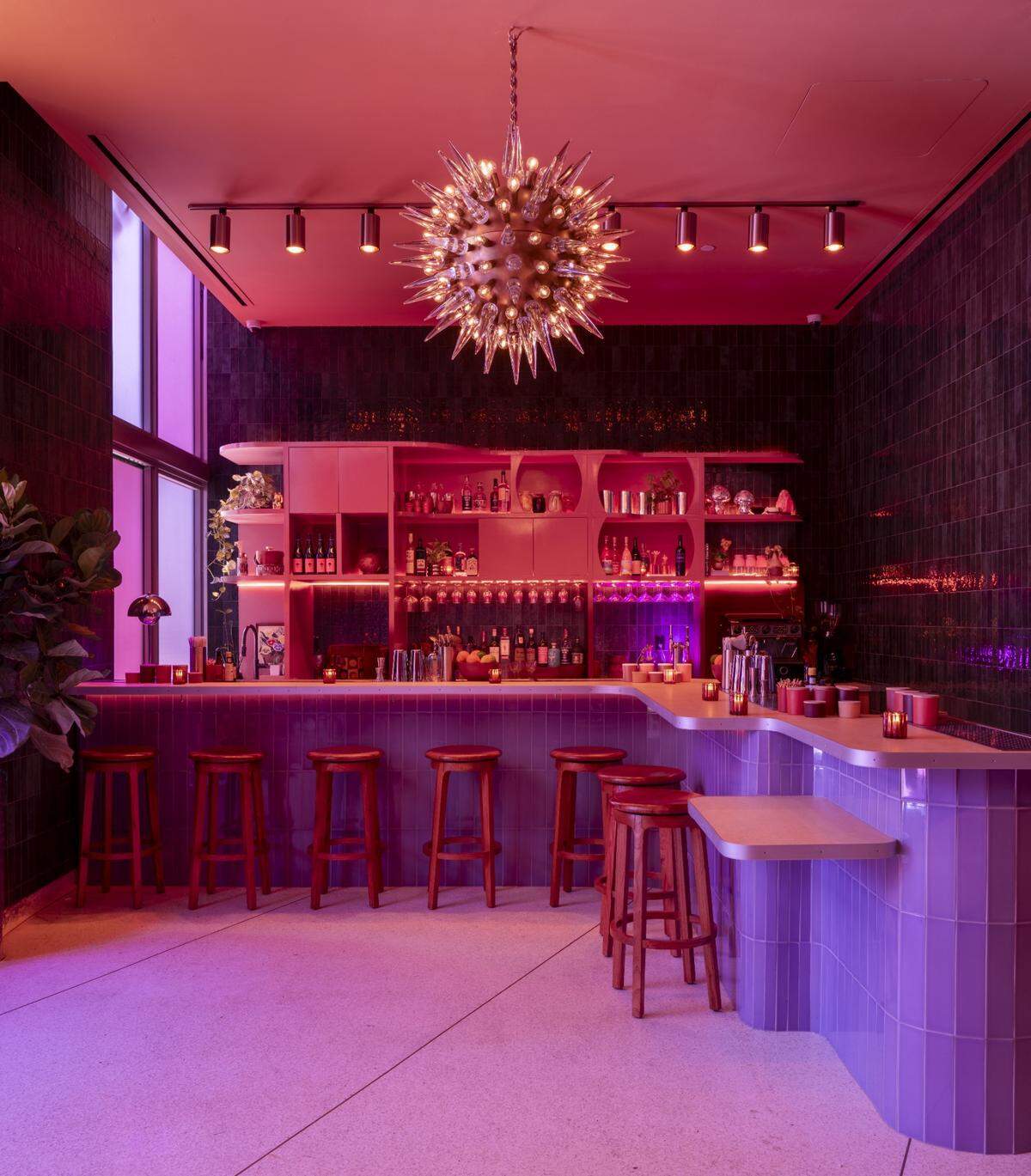 The bar at Margot Bar & Bistro in Miami Beach.