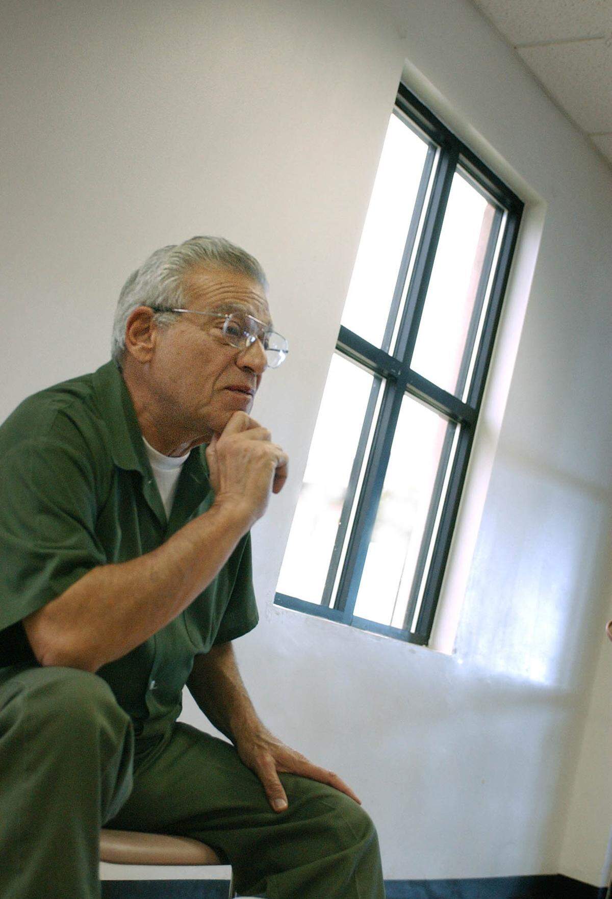 David Paul, the former Centrust chairman who ruled Miami society in the 1980s, is set to be released from prison in less than two months after serving an 11-year sentence for bank fraud. Here, Paul sits in the visitors room of the Satellite Prison Camp of the Federal Corrections Institute in South Dade.