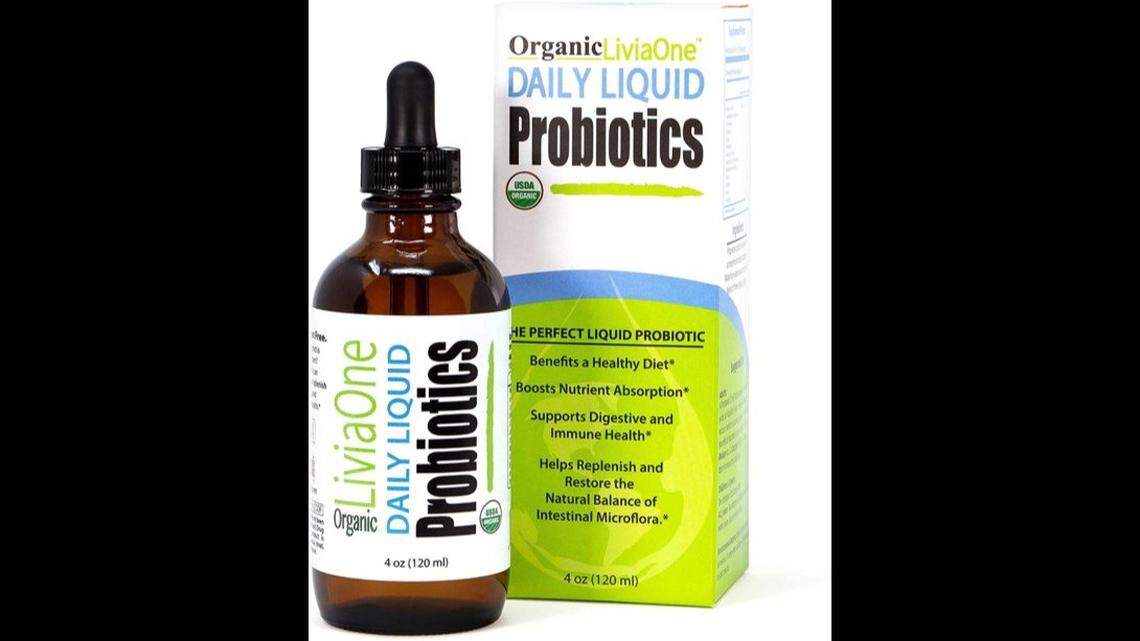 LiviaOne Daily Liquid Probiotics is one of the products on a Dec. 1, 2021, recall alert due to a possible microorganism contaminant.
