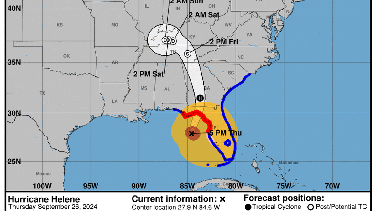 Hurricane Helene is now a Category 3 storm.