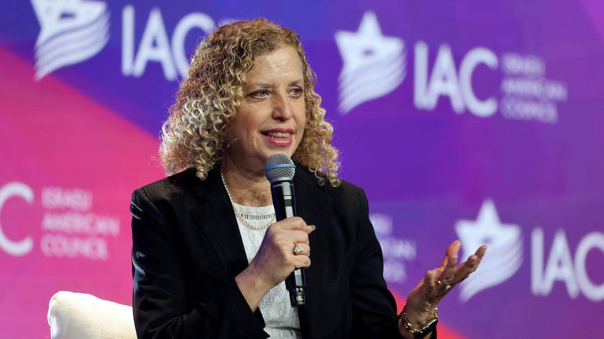 Congresswoman Debbie Wasserman Schultz speaks during the 2026 Israeli-American Council (IAC) National Summit.