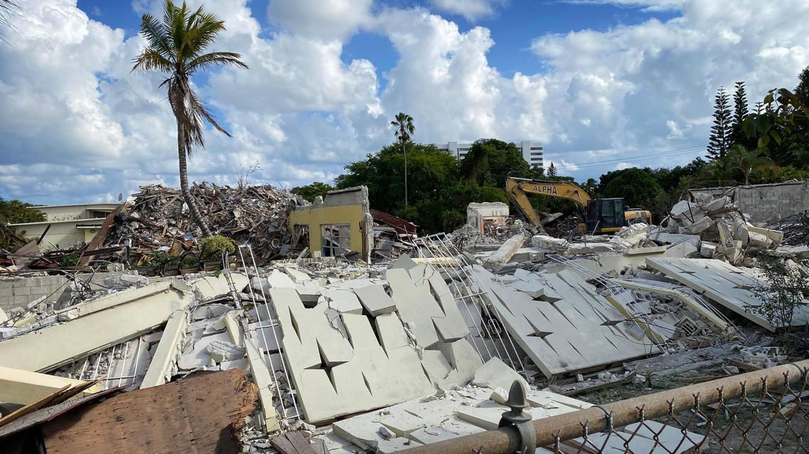 The former Archbishop Curley High School, 4949 NE Second Ave., is being demolished on Tuesday, Dec. 14, 2021. The Archdiocese of Miami closed the school in 2017 due to declining enrollment and sold the property to Avenues: The World School, an elite New York private school that also has campuses in São Paulo, and Shenzhen, China, across from Hong Kong. Avenues is aiming to open a campus in Miami on the site in 2024.
