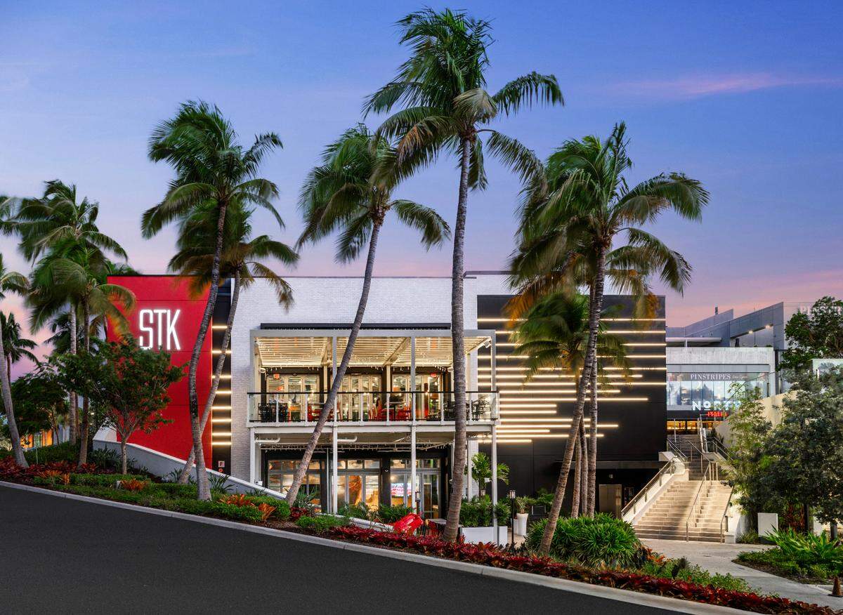 The exterior of STK Steakhouse in Aventura.