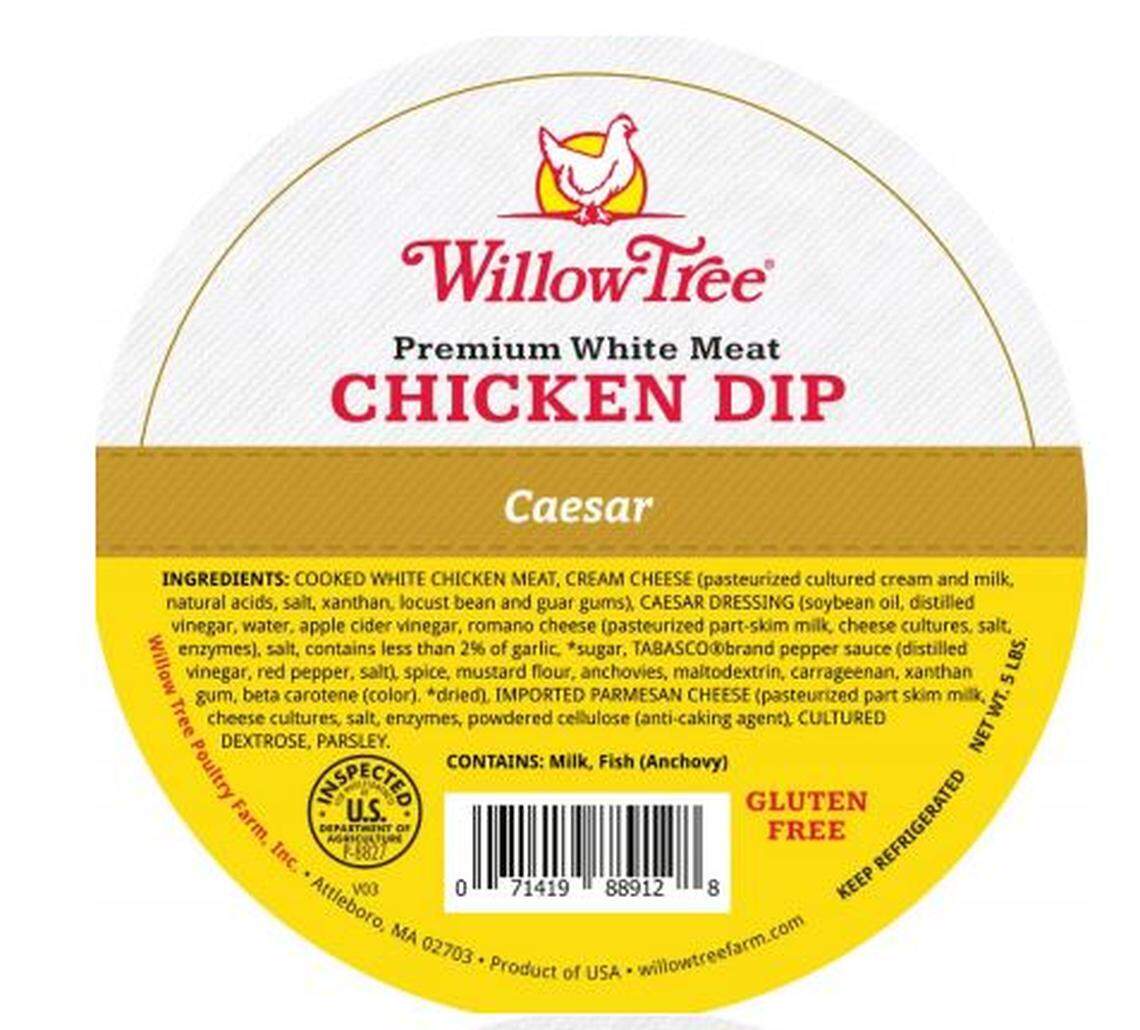 Label Willow Tree Premium White Meat Ceasar Chicken Dip