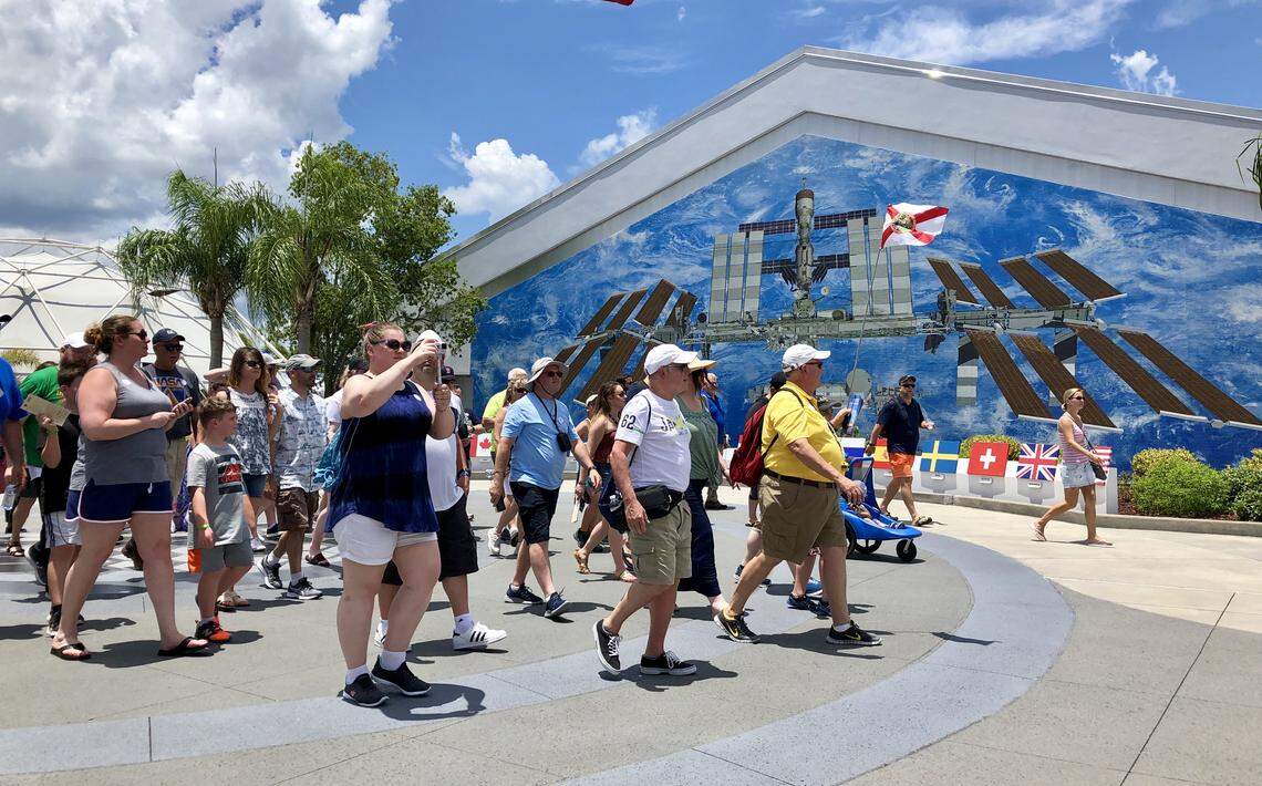 Photograph taken on June 2, 2019, on year the center is marking the 50th anniversary of Apollo 11 moon landing