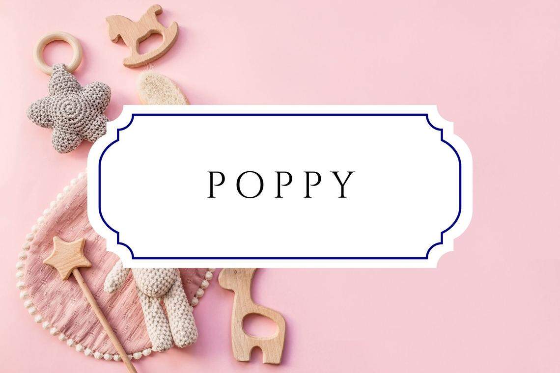 5 letter girl names poppy