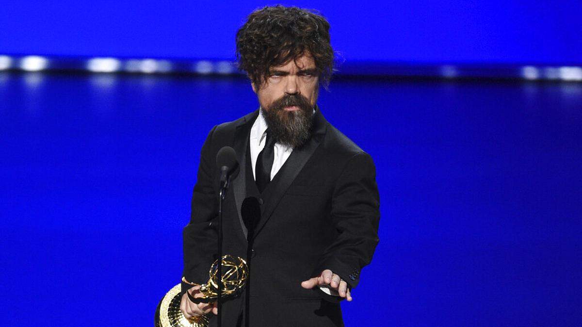 Peter Dinklage accepts the award for outstanding supporting actor in a drama series for “Game of Thrones” at the 71st Emmy Awards on Sunday, Sept. 22, 2019, at the Microsoft Theater in Los Angeles. He said in a 2022 podcast a “Snow White and the Seven Dwarfs” live-action movie makes no sense to him.