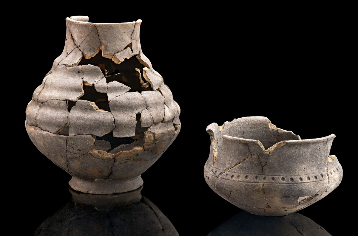 Vessels found in the grave have already been restored and pieced back together, the council said.